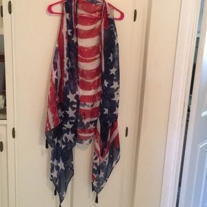American flag beach cover-up